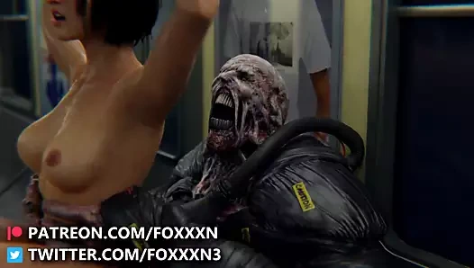 Jill sevgililer günü - düşmanı tren Creampie