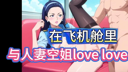 Mini time--- Seksi uçuş görevlisi uçak kabininde seni kucaklıyor