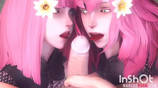 teen 3d güzellikler ile seksi göt emme ve kahrolası sert