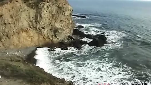 Sahilde sıcak eylem iki abanoz kız