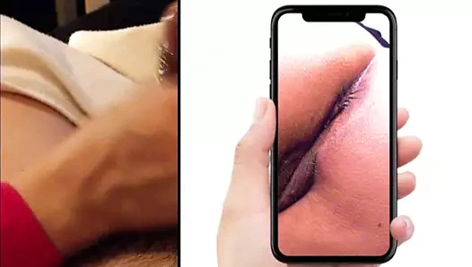 Ben onun resimlerini izlerken handjob