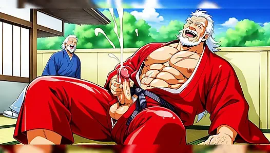 Dojo dövüş sanatları ustaları mastürbasyon yapıyor