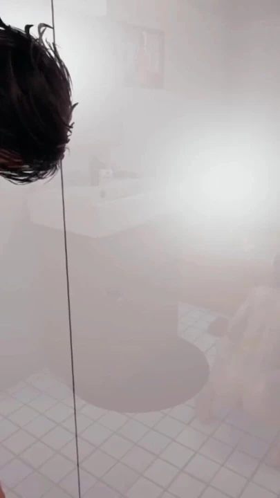 Stepson Jerking Cock While Watching Japanese Stepmom Masturbating Pussy In Bathroom | Clip 1