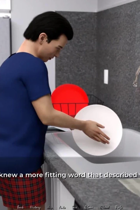 Aşağı taşınma: İtaatkar ev kocası tüm ev ödevini yaparken karısı rahatlıyor ep.48