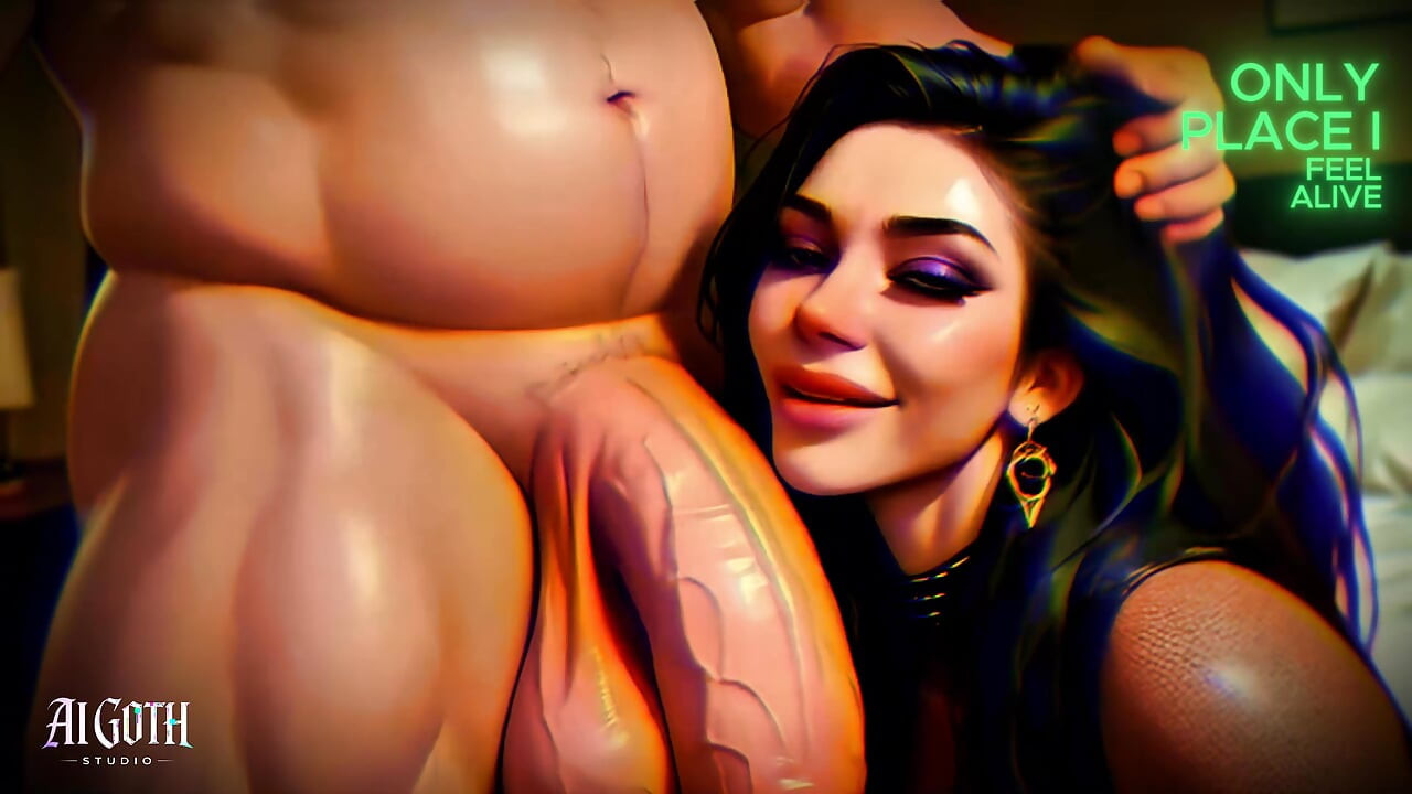 Gotik kızın en karanlık beden fantezisi (asmr görselleri)