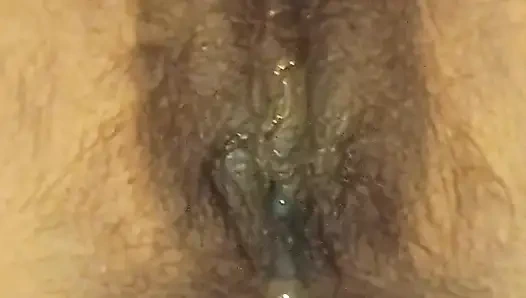 Sperma in muschi Nahaufnahme blowjob jungen arschlecken im badezimmer, punjabi-audio