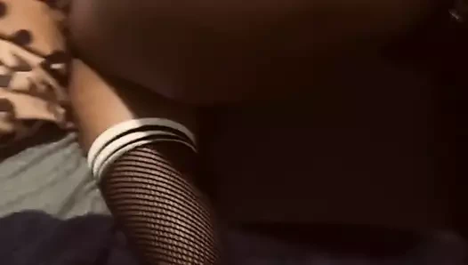 Koca cums üzerinde abanoz eş ağ tabanlar