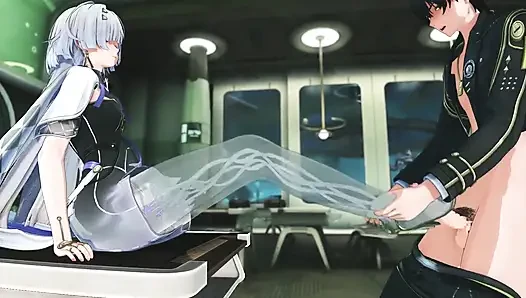Ürküyen dalgalar - mornye tutkulu seks sahnesi - 3 boyutlu hentai animasyon