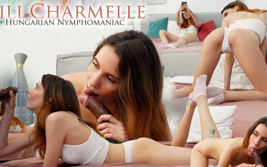 Lili charmelle ırklararası sünneskin oyunu sakso ve boşalma