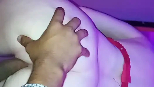White redhead slut likes to sit on black cock
