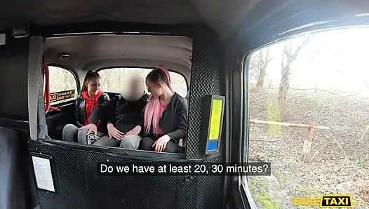 Fake Taxi - грязных блондинок лучшие подруги трахнул европейский таксист