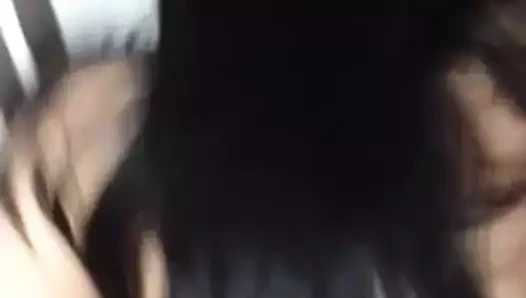 Sevimli Asyalı kız arkadan alır