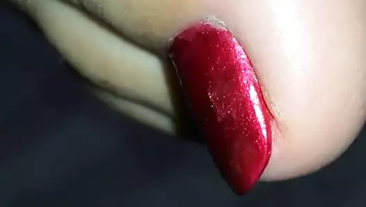 seksi ayak kırmızı oje