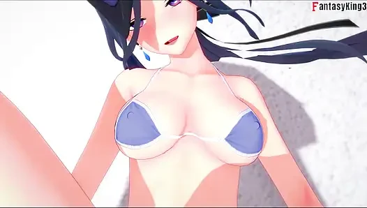 Clorinde ahegao bikinili seks - Genshin Impact