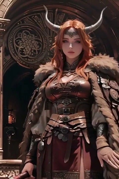 Kırmızı kraliçenin epik yolculuğu! Gotik salondaki soğuk güzellik, ağır zırh altında tembel bir savaşçı mı?
