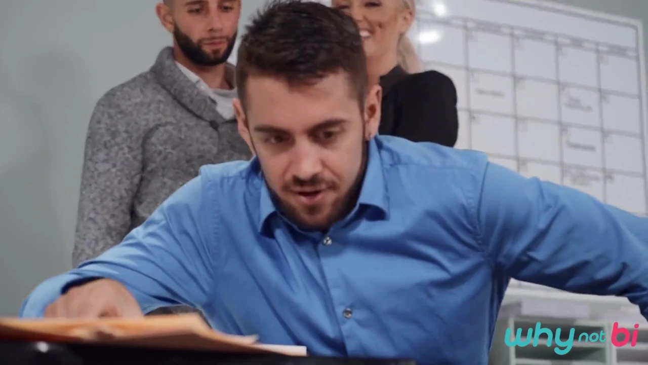 Why Not Bi – Blonde Brook Page & Argos Turn a High Stakes Job Interview Into a Raw & Hot Office 3some