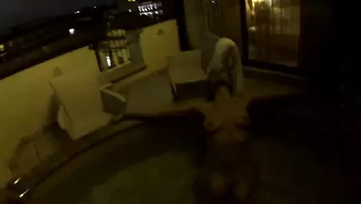 Kahrolası eş içinde bir otel jakuzi