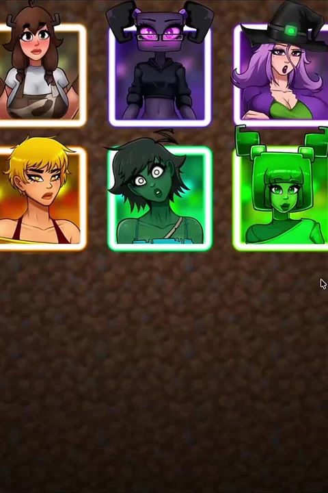 Minecraft parodisi hornycraft tam oyun galerisi karakteri slime girls