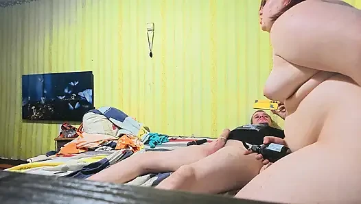 Amına boşalma ile ağır anal penetrasyon