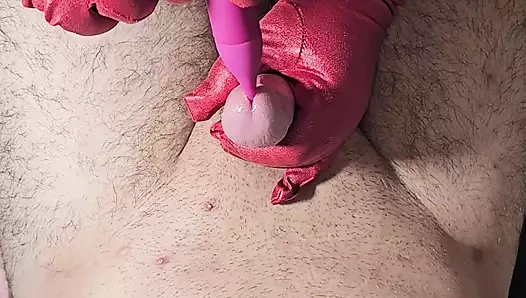 Titreşimli sopa ile elle muamele derin masaj büyük boşalma