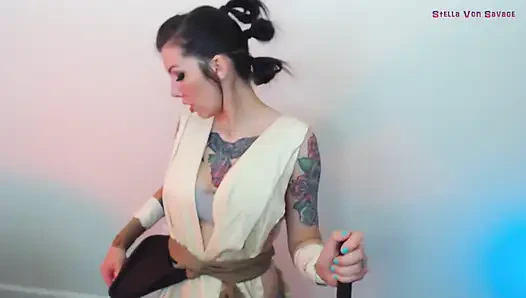 Rey'in personeli - star wars cosplay sikişi