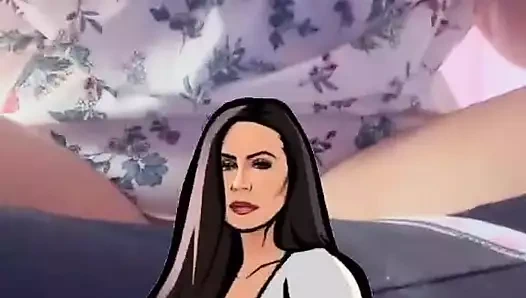 Vücudumu ve beyaz bacaklarımı gösteriyorum