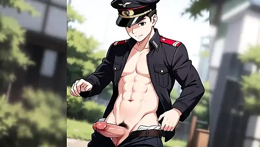 Büyük yaraklı askerin hareketi