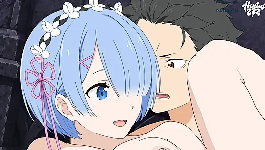 Rem sansürsüz rezero hentai tarafından amının içine boşalıyor