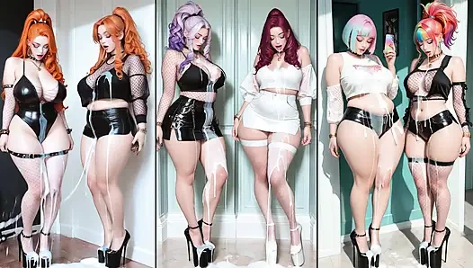 Bölüm 2: anime hotties orada vücutlara boşalmayı seviyor