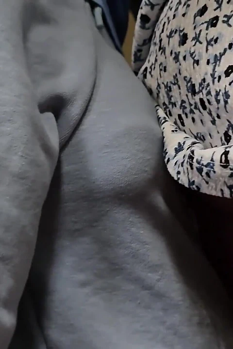 Trenin içinde yanlışlıkla yabancının yarağına dokunuyor. Penisini eteğinin altına kaydırıyor ve boşalıyor