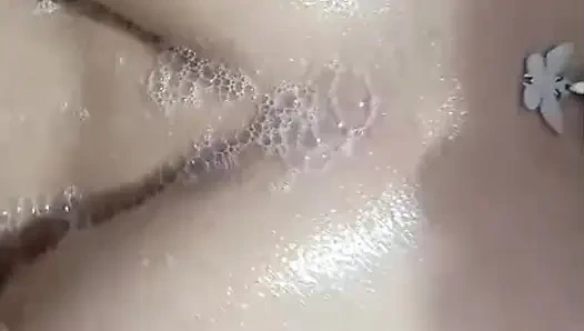 Playing in the bathroom