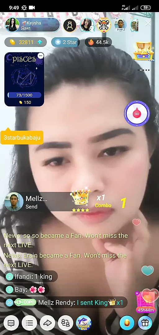 Indonesian bigo girl show tits