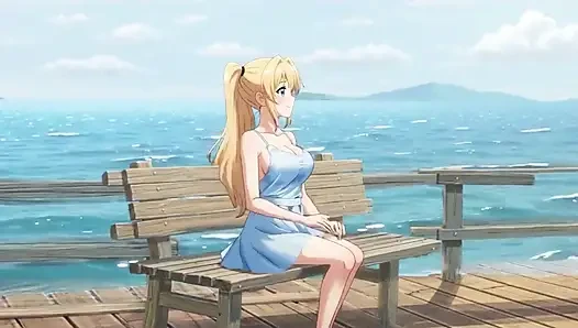 Sarışın mini elbiseli sürtük pier göt ve meme teşhiri yüksek sesle mastürbasyon ai