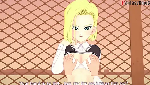 Android 18 Gohan'ı sikmeye devam etmek için üniversiteye giriyor - dragon ball zex serisi