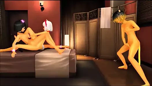 Mmd 3 cuties bir parmaklıyor ve iki gv00099 tribbing
