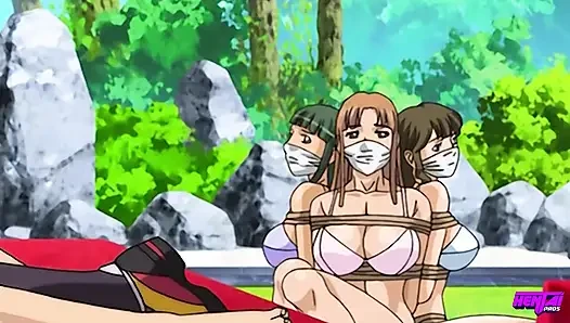 Hentai artıları - baskın tenisçi ve büyük memeli yüzücü kızları bağlıyor ve kulüpteki her yarağı boşaltıyor