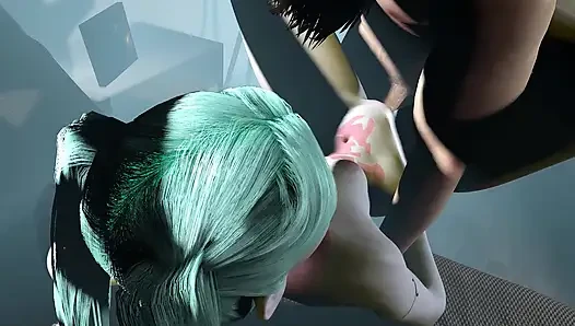 Getting Freaky with Rebecca Cyberpunk Edgerunners Parody