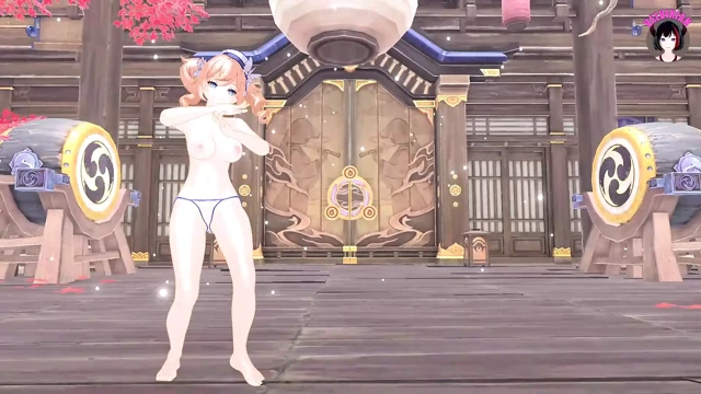 Genshin impact - barbara dansı (3 boyutlu hentai)