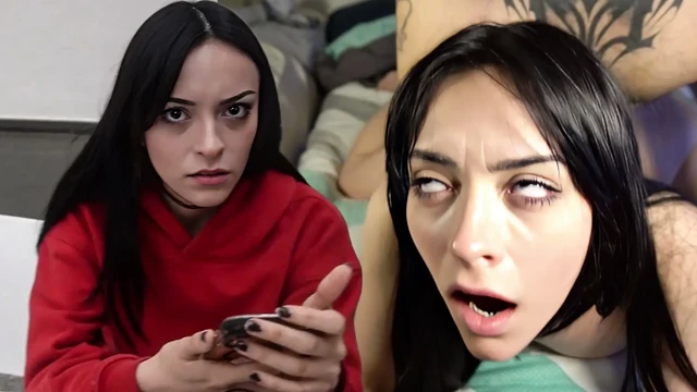 SHE WAS SAD BECAUSE THEY LEFT HER STANDING BUT SHE COULDN'T RESIST A GOOD COCK