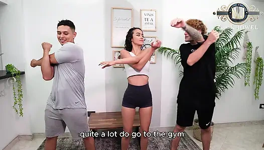 Hastalıklı Bir Yoga Öğretmeni Ve Öğrencilerle Üçlü