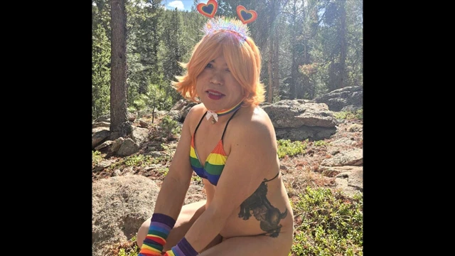 Bikini Femboy Strips and Urinates in Picnic Area