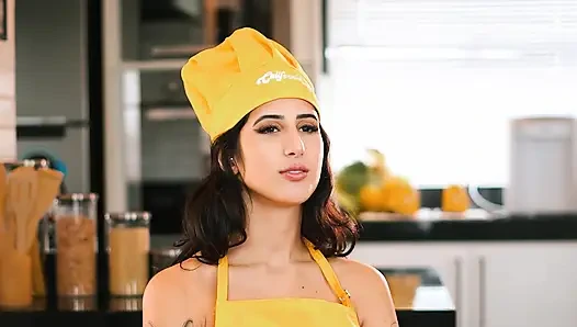Hot lesbian Latinas cooking - Part 2 - SFW