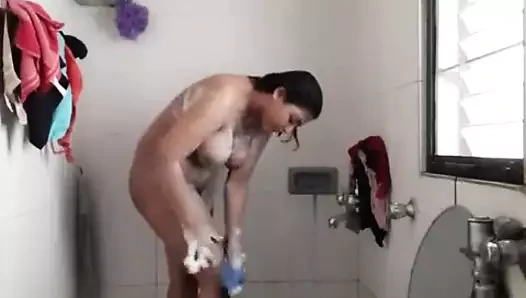 Desi kız öz record için ona erkek arkadaş ile büyük göğüsler memeler