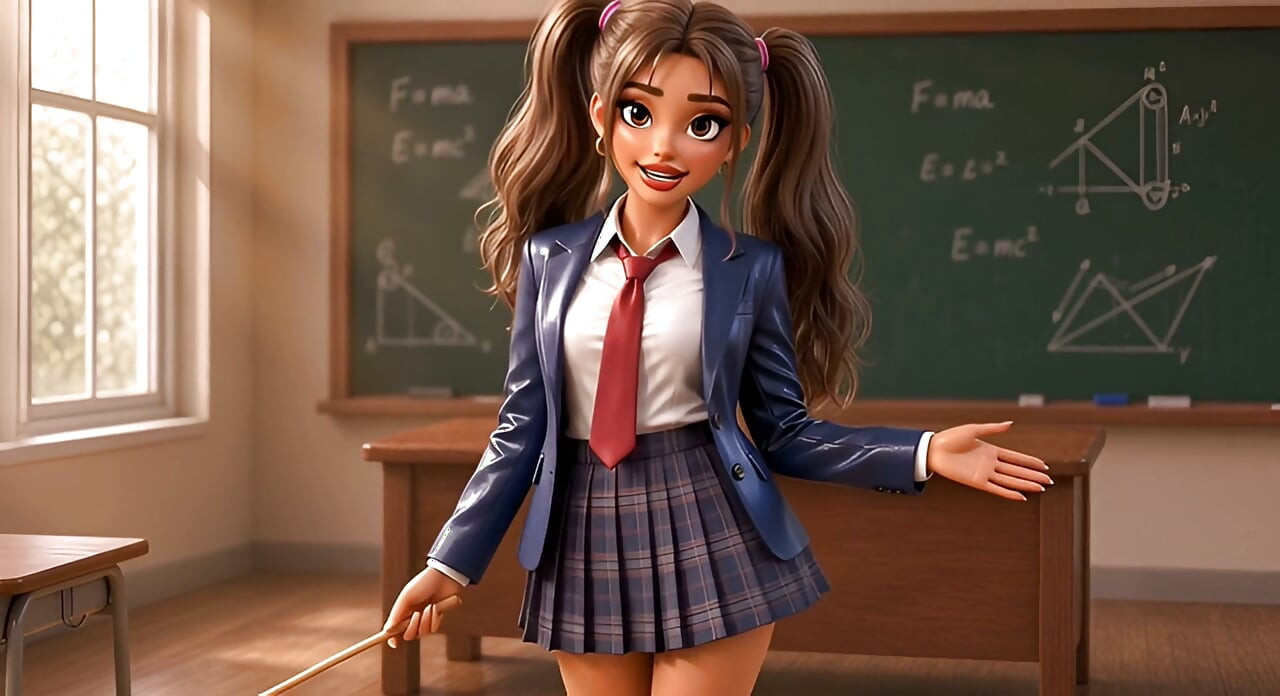 Stayed After School and Teen Teacher Showed Me a Few Lessons