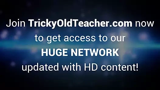 Zor yaşlı öğretmen - tatlı vücudunu kullanır