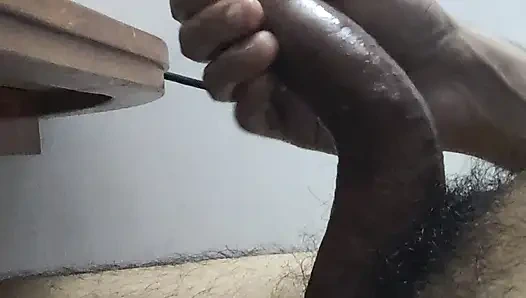 loosing NNN small to big dick transition hard tip black cock cum play
