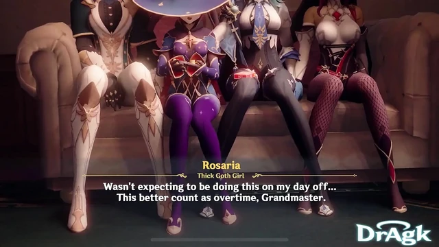 Mondstadt grup seks partisi mona jean eula motelde sikişiyor genshin çarpma 3d porno grup seks