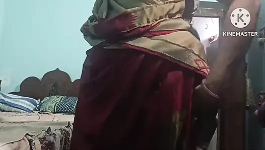 Hintli Telugu partnars otel odasında numara yapıyor