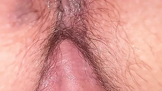 Yavaş çekim domaltmalı ve dölleme damlayan bakış açısı yakın çekim amatör kıllı evli kadın