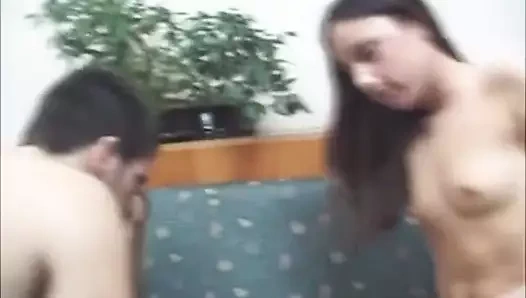 Gang bang two hot sluts Ukrainian